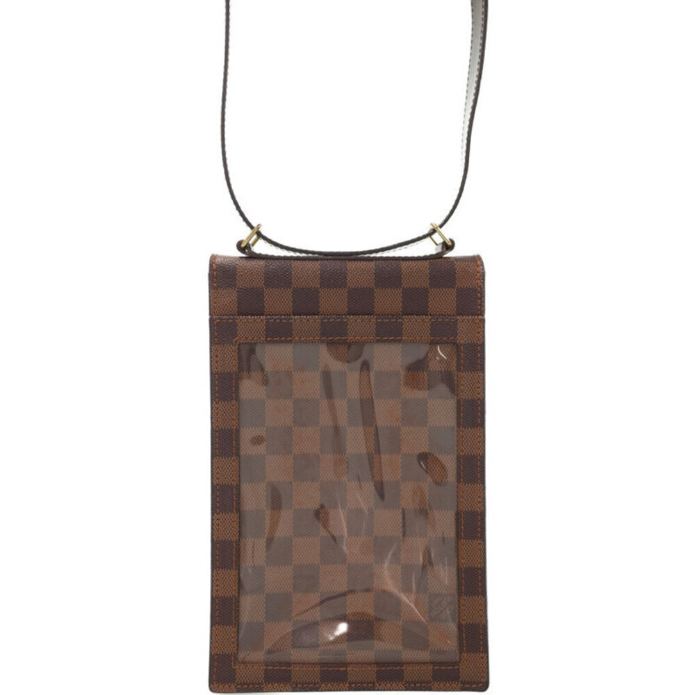 Louis Vuitton Brown Shoulder Portobello Ebene Bag Damier